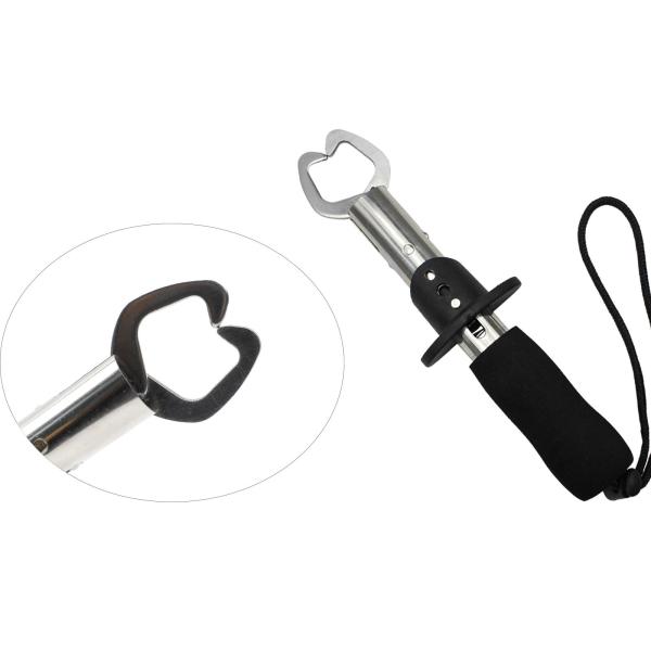 フィッシュリップグラバー釣りツール海水滑り止めヘビーデューティフィッシュホルダータックルステンレス鋼屋外池川クリーク用