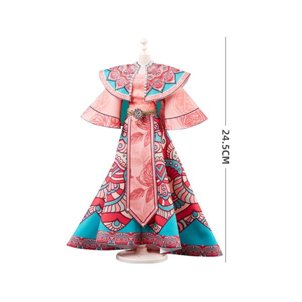 子供用ファッションデザイナーキット 5 個の漢服服 DIY アクティビティセット 子供用