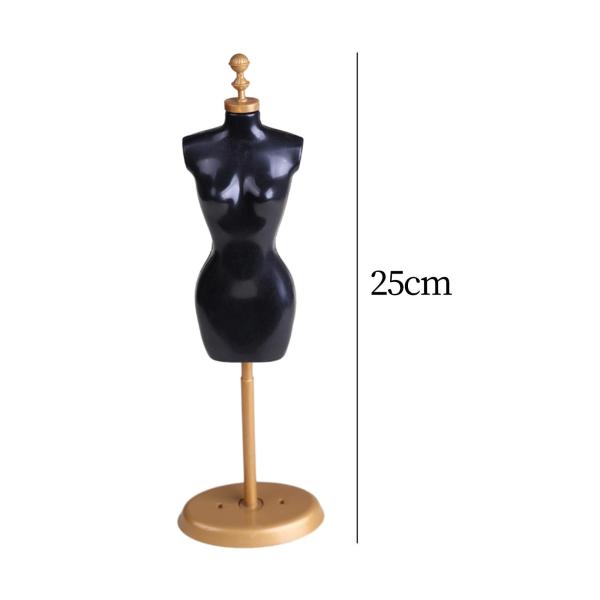 洋服ディスプレイ マネキンスタンド ふりおもちゃ 1/6 ドールハウス用 12インチ ドールハウス ブラック