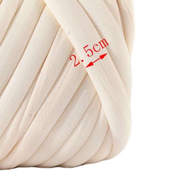 分厚いウール糸重量糸かぎ針編み布 DIY かさばる糸かさばる巨大な糸ニットマットセーターベッドフェンスタペストリー , クリーム