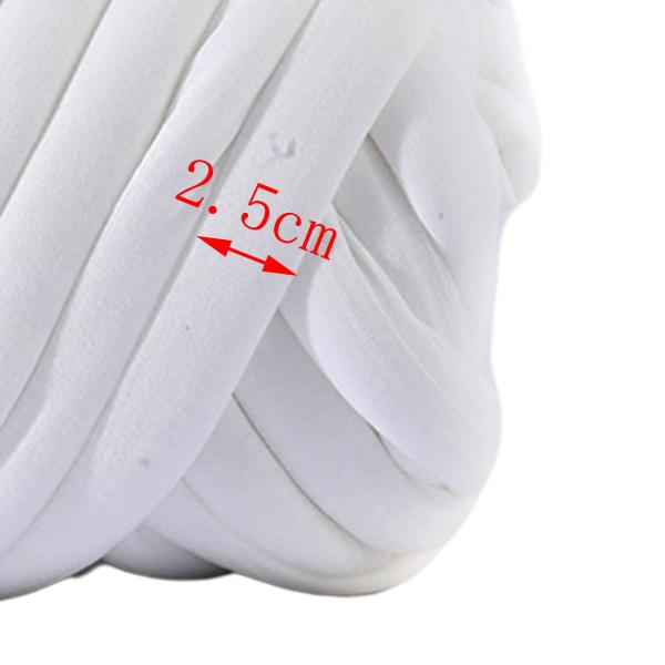 分厚いウール糸重量糸かぎ針編み布 DIY かさばる糸かさばる巨大な糸ニットマットセーターベッドフェンスタペストリー , 白
