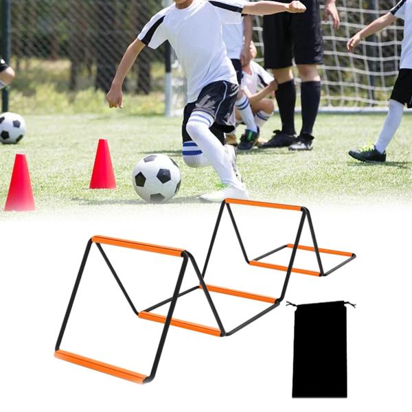 サッカー敏捷性ラダーラグビーバランス折りたたみ式コーディネーショントレーニング機器2.4m