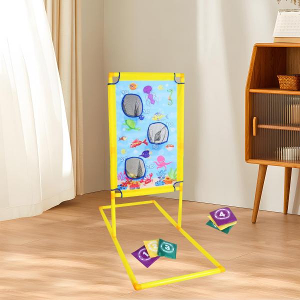 ビーンバッグ6個付きトスゲーム、子供用ビーンバッグ投げゲーム