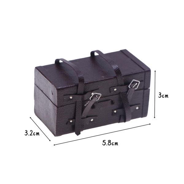 ドールハウス ミニ スーツケース 1/12 レトロ ヴィンテージ ジオラマ ドールハウス 写真小道具用