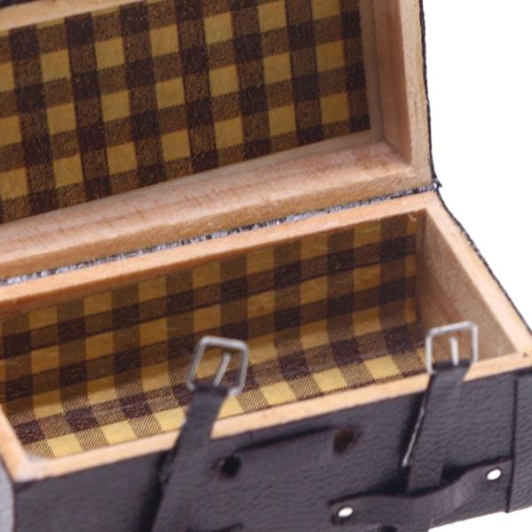 ドールハウス ミニ スーツケース 1/12 レトロ ヴィンテージ ジオラマ ドールハウス 写真小道具用