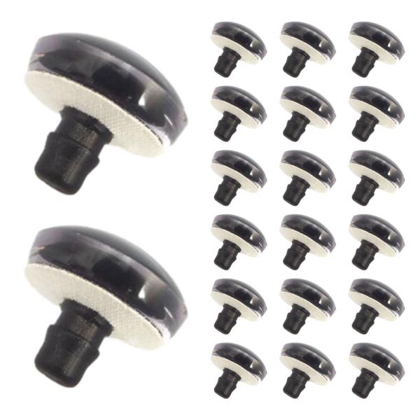 20個のかぎ針編みのぬいぐるみの目、クラフトドールの目、頑丈なプロジェクトアクセサリー、スムーズ、キッズギフト、プレミアムハンドメイド、直径