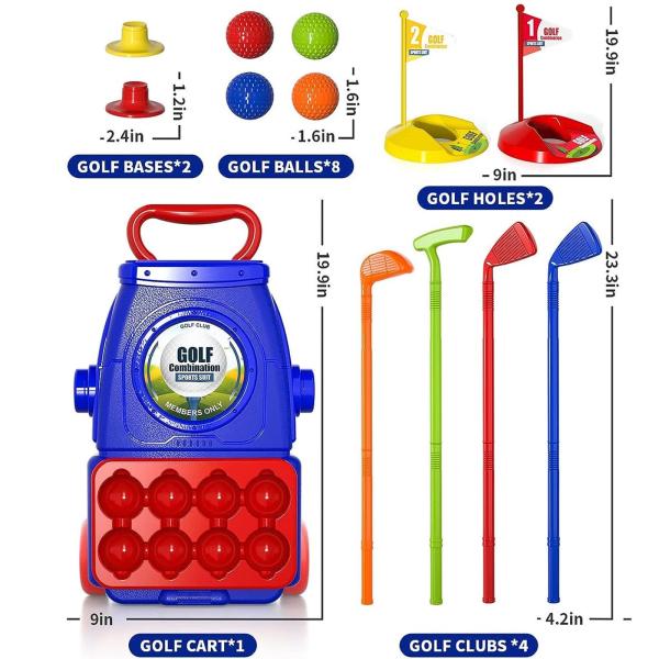 子供用ゴルフクラブ ポータブル 屋外 芝生 就学前教育 子供用ゴルフおもちゃ スタイルB