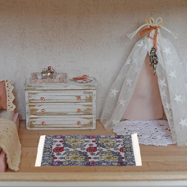 ミニチュアドールハウスカーペットカーペット装飾寝室シーンモデルマットミニチュア敷物織ドールハウス敷物 1:12 ドールハウスおもちゃ用