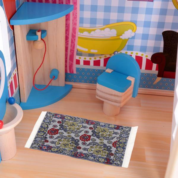 ミニチュアドールハウスカーペットカーペット装飾寝室シーンモデルマットミニチュア敷物織ドールハウス敷物 1:12 ドールハウスおもちゃ用