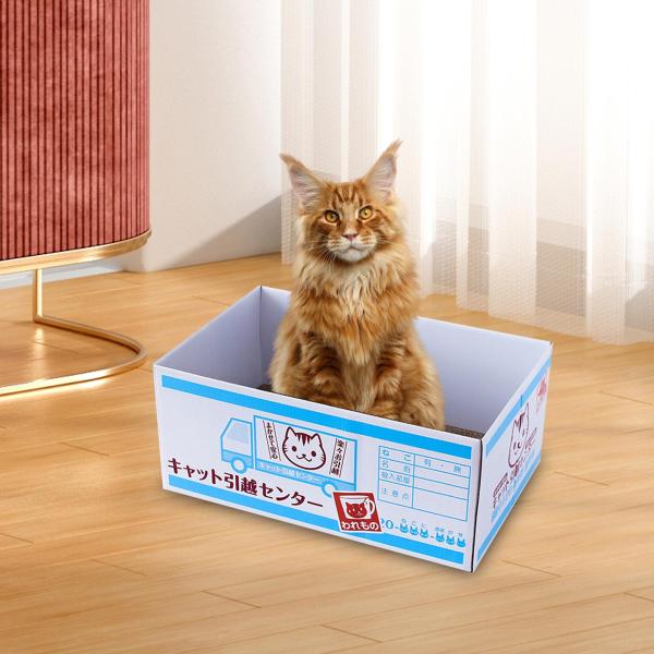 段ボール製猫用爪とぎボックス 大型 中型 小型猫用 巣 猫用爪とぎパッド