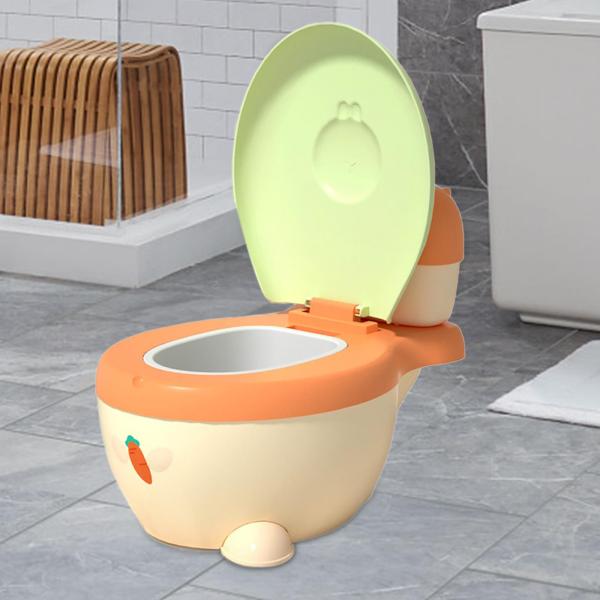 トレーニングトイレトイレ、子供用トイレチェア、濡れたタオル収納付き、本物の感触のトイレ、0〜7歳の子供向けのリアルなトイレ。