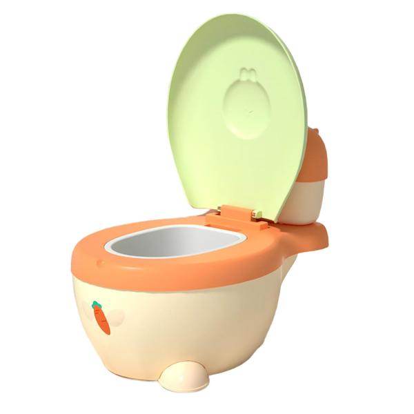トレーニングトイレトイレ、子供用トイレチェア、濡れたタオル収納付き、本物の感触のトイレ、0〜7歳の子供向けのリアルなトイレ。