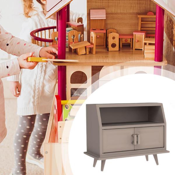 1:12スケール ドールハウス 多層シューズキャビネット ミニチュアホーム家具 ミニチュアキッズごっこ遊びおもちゃ マイクロ風景用
