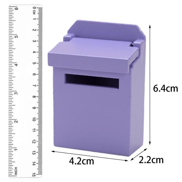 1/12 ドールハウス メールボックス モデル シーン ミニ 木製 レターボックス パーティー 記念品 子供用 