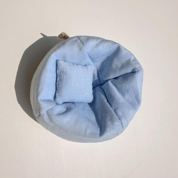 ミニチュアソファ 枕付き 風景用品 17cm 人形 男の子 女の子 人形用 ライトブルー