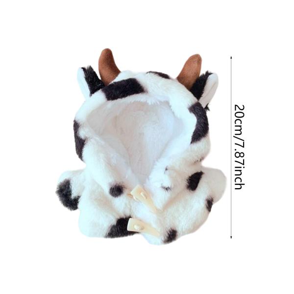 ファッションドール ぬいぐるみコート 手作り服 20cmドール用 ドレスアップドール 牛