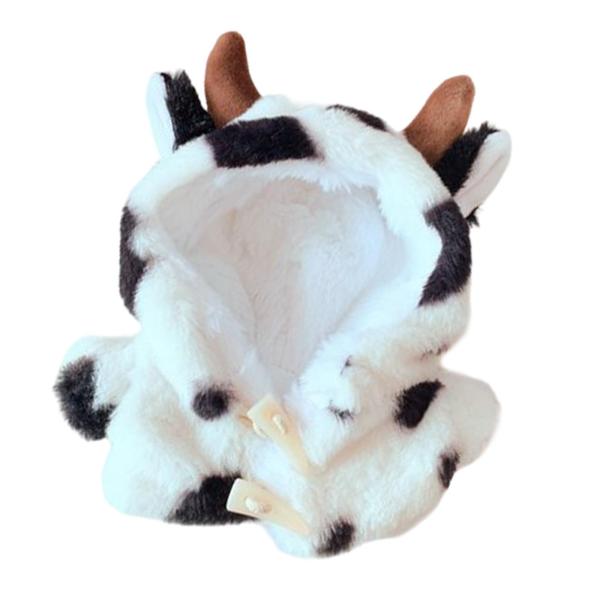 ファッションドール ぬいぐるみコート 手作り服 20cmドール用 ドレスアップドール 牛