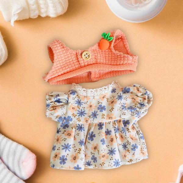 20cm ミニドールドレス 女の子用 ドレスアップ ギフト ファッション コスチューム ドール 洋服 ピンク