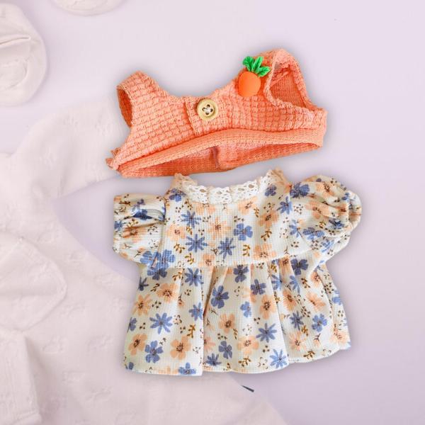 20cm ミニドールドレス 女の子用 ドレスアップ ギフト ファッション コスチューム ドール 洋服 ピンク