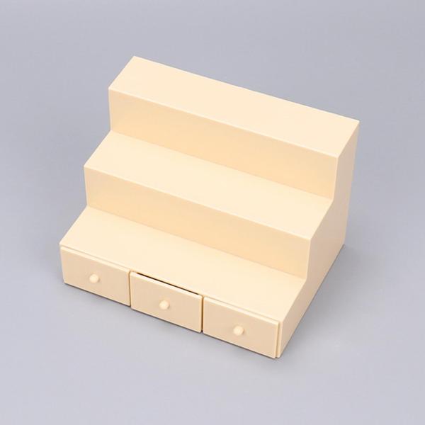 1/12スケール ミニチュアシェルフ プレイハウス 収納 装飾 ドールハウス 家具 アプリコット色