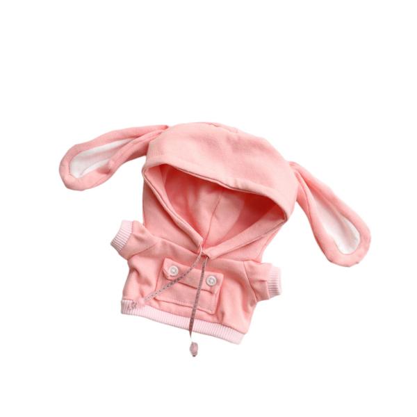 ぬいぐるみ人形の服 人形のスウェットシャツのコスチューム 人形のドレスアップ パーカー付き衣装 ピンク