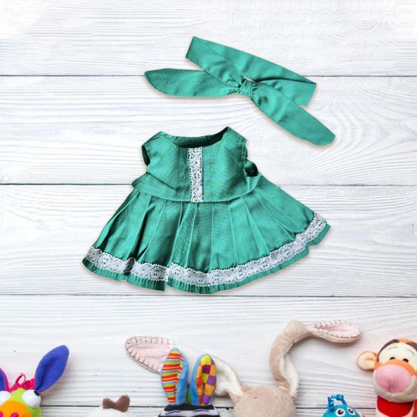 人形ドレス 20 Cm ぬいぐるみ人形の服 着せ替え 快適 ソフト 写真小道具 自分だけの人形を作る ファッション 人形の服 コスチューム , 緑