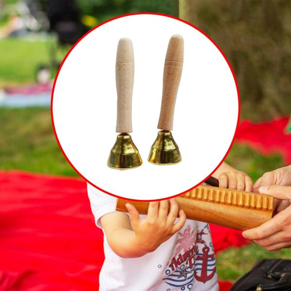 ハンドベル 2個セット ハンドパーカッションベル 子供用 パーティー用品 幼児 C