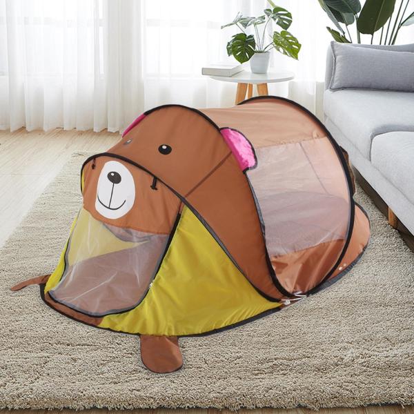 赤ちゃん用ビーチテント 軽量キッズボール 幼児用 屋内 屋外 ブラウンベア
