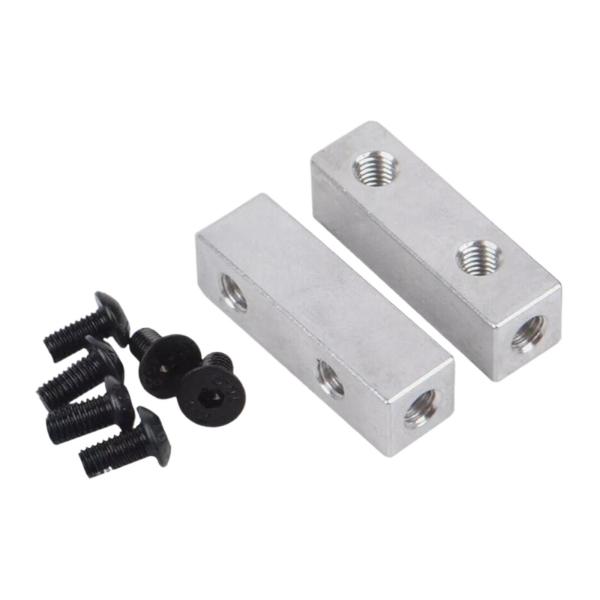 2個のRCサーボマウント 取り付け簡単 DIYアクセサリー 1/10 CW01モデルRCカー用 銀