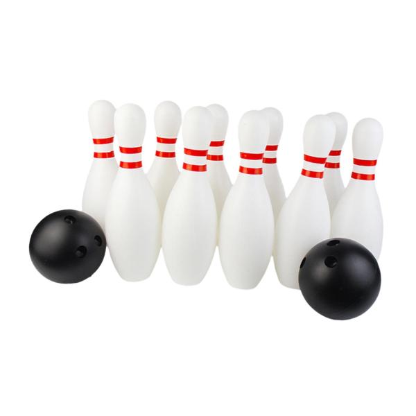 子供用ボーリングセット ファミリーゲーム ピン10個とボール2個 裏庭の