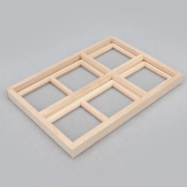 1/12 ドールハウス 窓 ミニ DIY シャッター リビングルーム DIY シーン デコレーション A