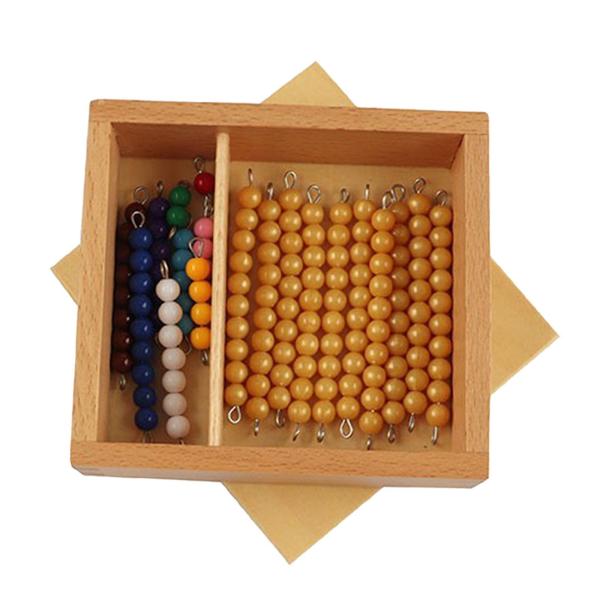 【モンテキッズ】　モンテッソーリ　金ビーズセット Amazon.co.jp: 【MONTE Kids】モンテッソーリ教具 - 十進法1
