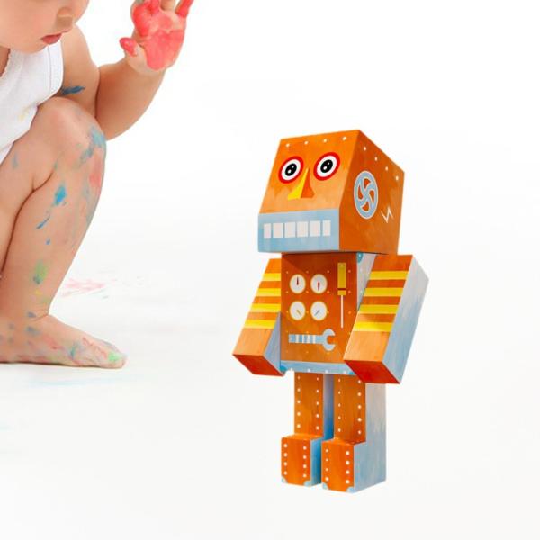 段ボールジグソーパズル、3Dペーパーパズルロボットキット、8歳、9歳、10歳、11歳、12歳、13歳の大人向けギフト用ペーパーモデル