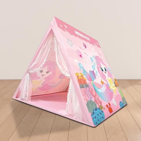 子供プレイテント屋内プレイハウス折りたたみテントキッズプレイハウスティーピーインディアンプレイハウス子供用キッズパーティーピクニック , ピンク