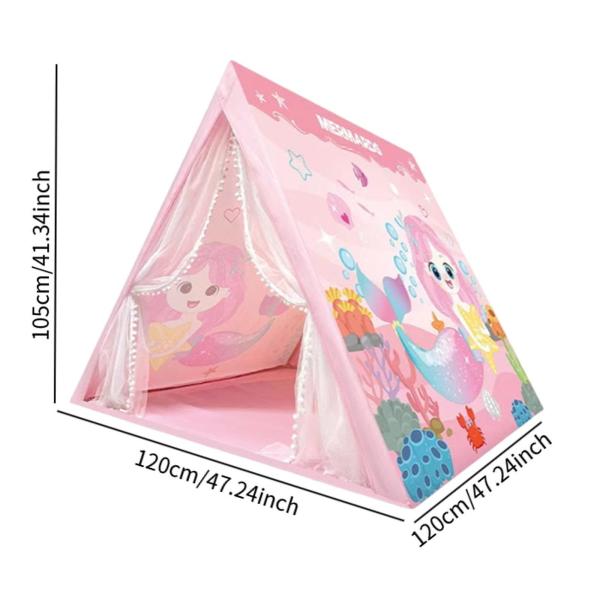 子供プレイテント屋内プレイハウス折りたたみテントキッズプレイハウスティーピーインディアンプレイハウス子供用キッズパーティーピクニック , ピンク