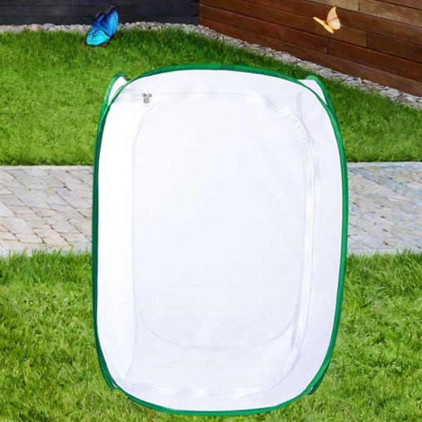 メッシュバタフライケージサイエンスキット植物温室芝生用折りたたみネットフレームL