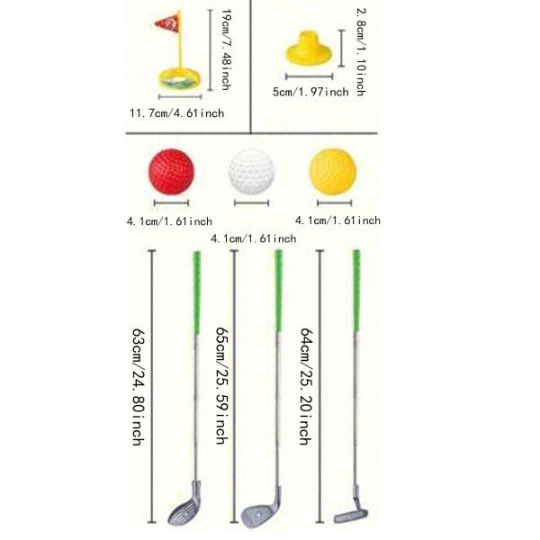 キッズアウトドアスポーツゴルフセットスポーツおもちゃ競争力のある調整可能なミニゴルフセット屋内ボールおもちゃのための子供向けスポーツゲーム