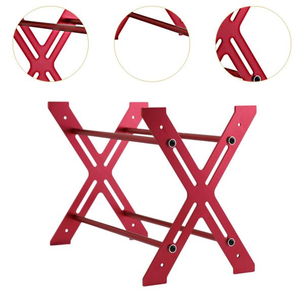 RCカーホイール収納ラック タイヤスタンド タイヤオーガナイザー 1/10トラック車両用 レッド