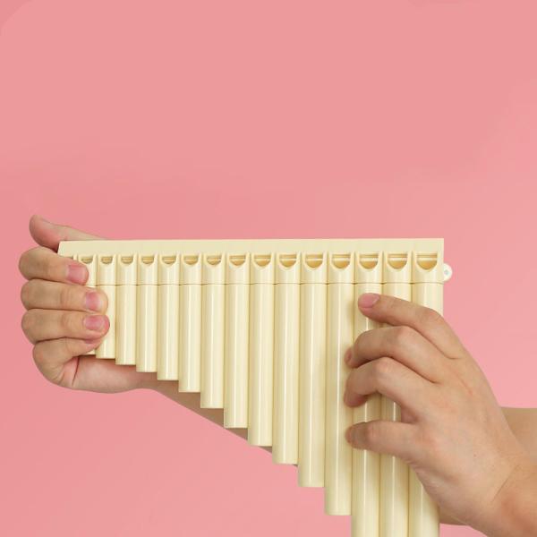 16パイプパンフルート 教育用 Cキー 演奏用 音楽ギフト 音楽愛好家 ピンク