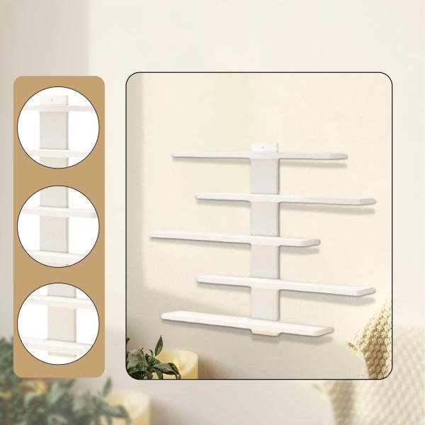 フィギュア用ディスプレイ棚 壁掛け棚 寝室 洗面所 勉強部屋用 白