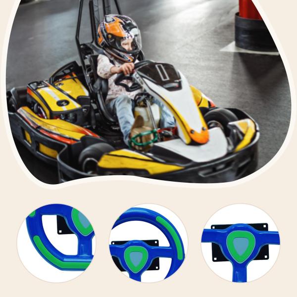 キッズレースゲームステアリングホイールおもちゃマイクロスイッチ交換部品シミュレート運転コントローラーアーケードマシン多機能