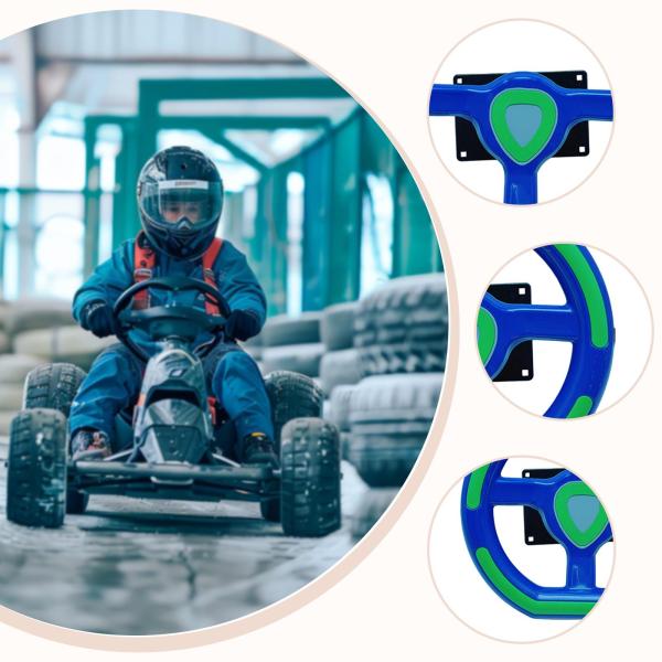 キッズレースゲームステアリングホイールおもちゃマイクロスイッチ交換部品シミュレート運転コントローラーアーケードマシン多機能