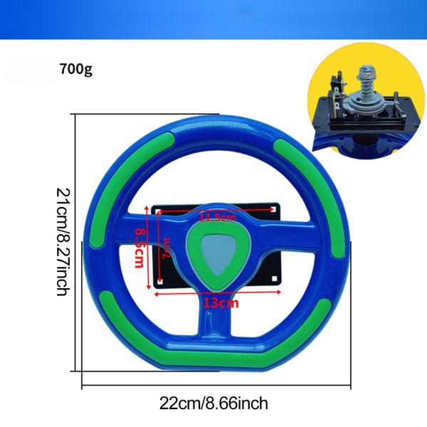 キッズレースゲームステアリングホイールおもちゃマイクロスイッチ交換部品シミュレート運転コントローラーアーケードマシン多機能