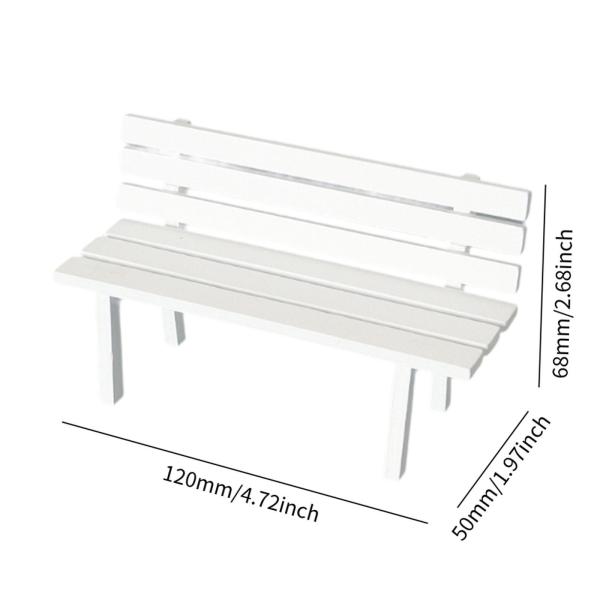 ミニチュアガーデンベンチ ミニパティオ家具 椅子モデル ごっこ遊び DIY フィッティング ミニチュア家具 ウィンドウディスプレイギフト用