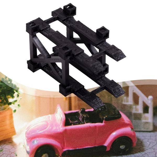 1/64 駐車場ディスプレイスタンド 便利なオーガナイザー レイアウト 頑丈なコレクション 8cm x 4.8cm x 4cm
