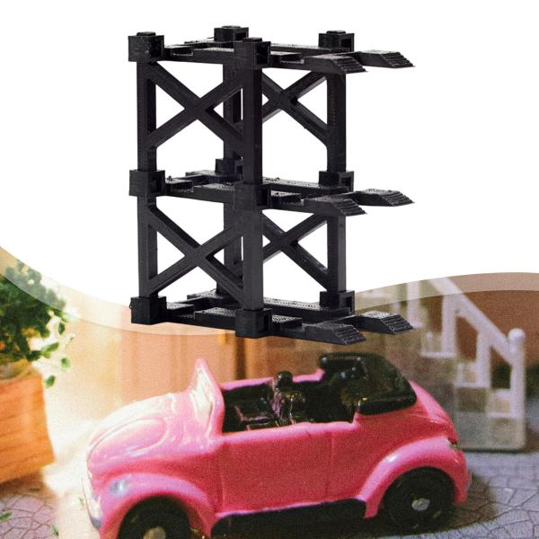 1/64 駐車場ディスプレイスタンド 便利なオーガナイザー レイアウト 頑丈なコレクション 8cm x 4.8cm x 8cm