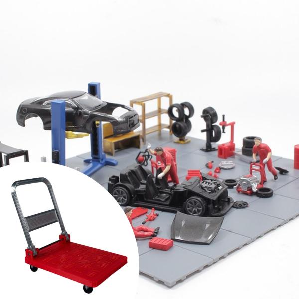 ミニトロリーカートモデルジオラマ、リアルなマイクロ風景装飾、ミニチュアDIYシーンアクセサリー写真撮影用小道具