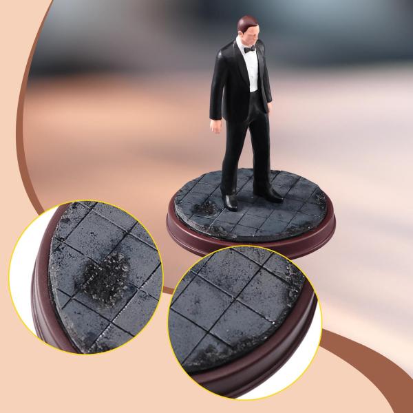 1/64スケール 廃墟の丸型ベース DIY 駐車場シーン 合金製車写真撮影用 8.5cm