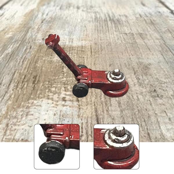 1:64 カージャックモデル 装飾ミニチュアシーン小道具 コレクター愛好家向け 赤
