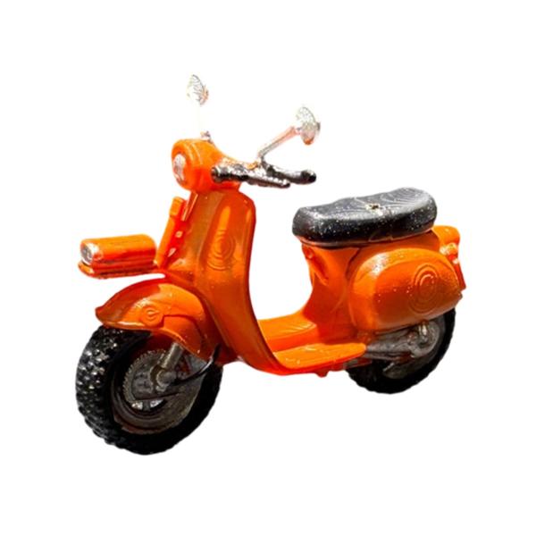 1/64 ミニチュアスクーターモデルオーナメント クリエイティブコレクターズアイテム ミニバイクシミュレーションモペット玩具 建築装飾用